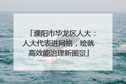 濮阳市华龙区人大：人大代表进网格，绘就高效能治理新图景
