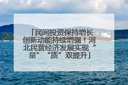 民间投资保持增长 创新动能持续增强！河北民营经济发展实现“量”“质”双提升