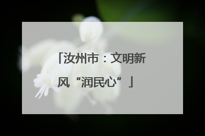 汝州市：文明新风“润民心”