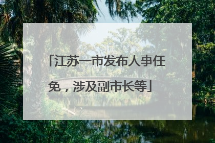 江苏一市发布人事任免，涉及副市长等