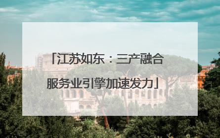 江苏如东：三产融合 服务业引擎加速发力