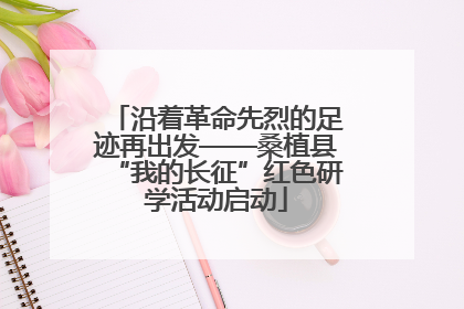 沿着革命先烈的足迹再出发——桑植县“我的长征”红色研学活动启动