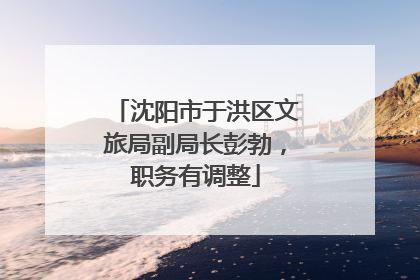 沈阳市于洪区文旅局副局长彭勃，职务有调整