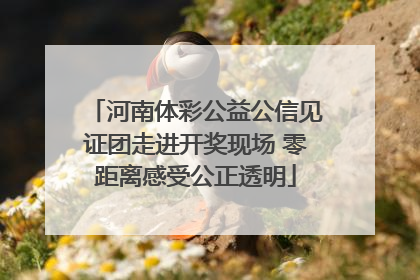 河南体彩公益公信见证团走进开奖现场 零距离感受公正透明