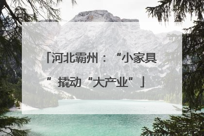 河北霸州：“小家具”撬动“大产业”