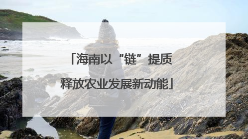 海南以“链”提质 释放农业发展新动能