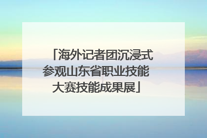 海外记者团沉浸式参观山东省职业技能大赛技能成果展