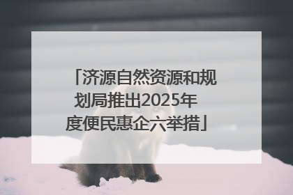 济源自然资源和规划局推出2025年度便民惠企六举措
