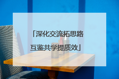 深化交流拓思路 互鉴共学提质效