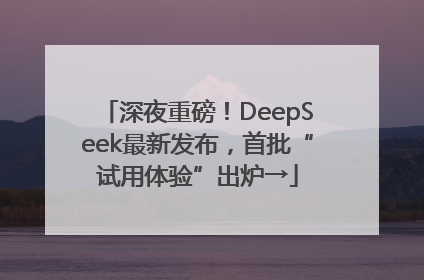 深夜重磅！DeepSeek最新发布，首批“试用体验”出炉→