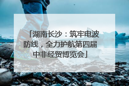 湖南长沙：筑牢电波防线，全力护航第四届中非经贸博览会