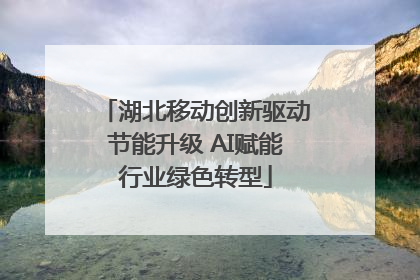 湖北移动创新驱动节能升级 AI赋能行业绿色转型