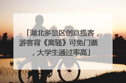 湖北多景区创意揽客，游客背《离骚》可免门票，大学生通过率高