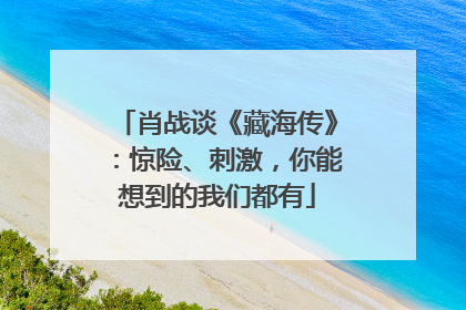 肖战谈《藏海传》：惊险、刺激，你能想到的我们都有