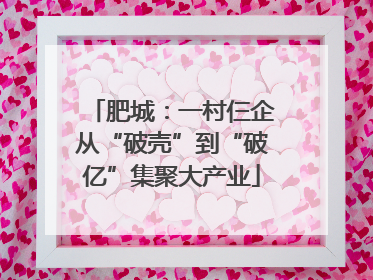 肥城：一村仨企从“破壳”到“破亿”集聚大产业