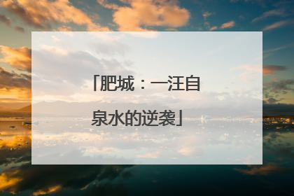 肥城：一汪自泉水的逆袭
