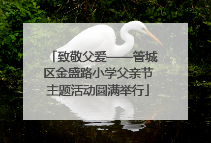 致敬父爱——管城区金盛路小学父亲节主题活动圆满举行
