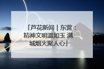 芦花新闻｜东营：精神文明温如玉 满城烟火聚人心
