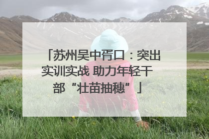 苏州吴中胥口：突出实训实战 助力年轻干部“壮苗抽穗”