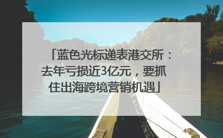 蓝色光标递表港交所：去年亏损近3亿元，要抓住出海跨境营销机遇