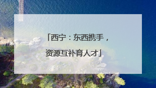 西宁：东西携手，资源互补育人才
