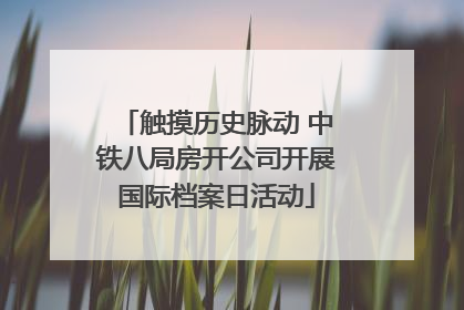 触摸历史脉动 中铁八局房开公司开展国际档案日活动
