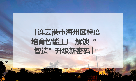 连云港市海州区梯度培育智能工厂 解锁“智造”升级新密码