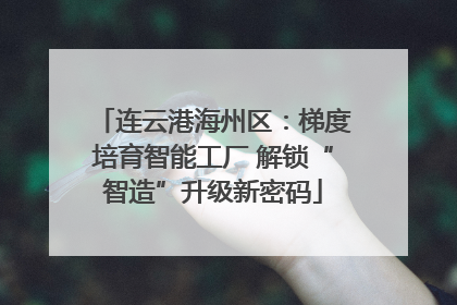 连云港海州区：梯度培育智能工厂 解锁“智造”升级新密码