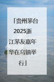 贵州茅台2025浙江茅友嘉年华在乌镇举行