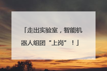 走出实验室，智能机器人组团“上岗”！