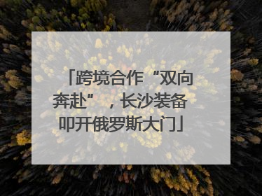 跨境合作“双向奔赴”，长沙装备叩开俄罗斯大门