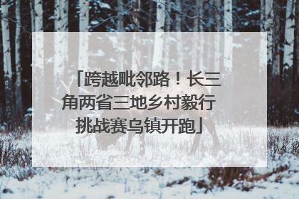 跨越毗邻路！长三角两省三地乡村毅行挑战赛乌镇开跑