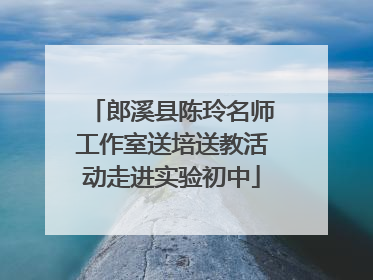 郎溪县陈玲名师工作室送培送教活动走进实验初中