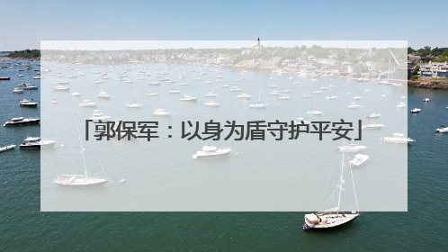 郭保军：以身为盾守护平安