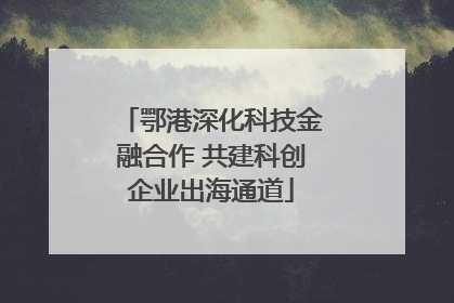 鄂港深化科技金融合作 共建科创企业出海通道