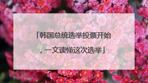 韩国总统选举投票开始，一文读懂这次选举