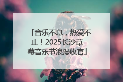 音乐不息，热爱不止！2025长沙草莓音乐节浪漫收官