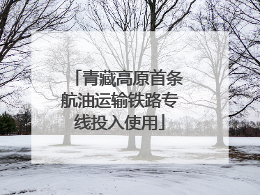 青藏高原首条航油运输铁路专线投入使用