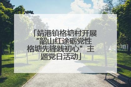 靖港镇格塘村开展“韶山红途砺党性 格塘先锋践初心”主题党日活动