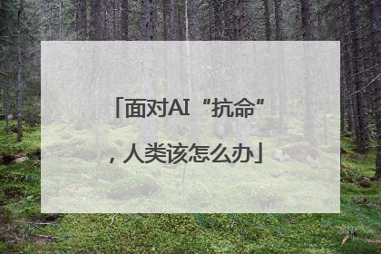 面对AI“抗命”，人类该怎么办