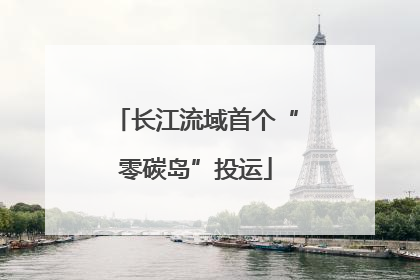 长江流域首个“零碳岛”投运