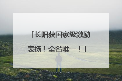 长阳获国家级激励表扬！全省唯一！