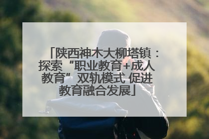 陕西神木大柳塔镇：探索“职业教育+成人教育”双轨模式 促进教育融合发展