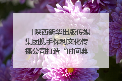 陕西新华出版传媒集团携手保利文化传播公司打造“时间典藏”数字艺术馆