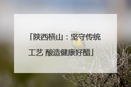 陕西横山：坚守传统工艺 酿造健康好醋