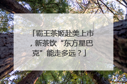 霸王茶姬赴美上市，新茶饮“东方星巴克”能走多远？