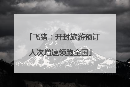 飞猪：开封旅游预订人次增速领跑全国