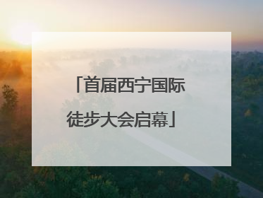 首届西宁国际徒步大会启幕