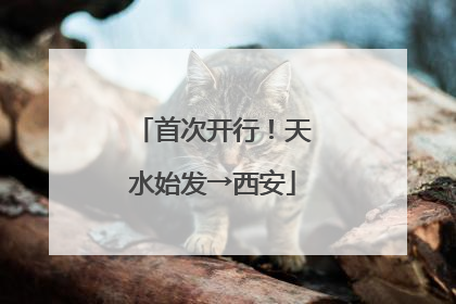 首次开行！天水始发→西安
