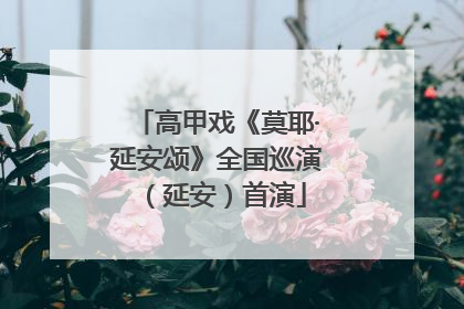 高甲戏《莫耶·延安颂》全国巡演（延安）首演